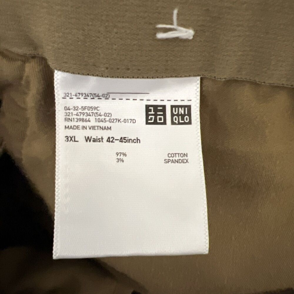 Uniqlo Corduroy Pants Brown Drawstring 3XL Academia - Picture 5 of 7
